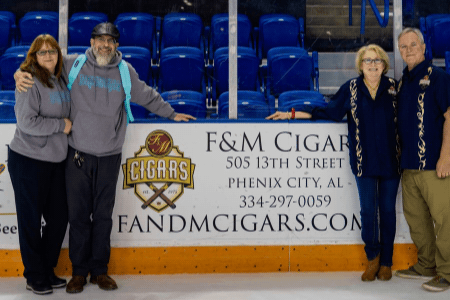 F&M Cigars 11 staff on ice